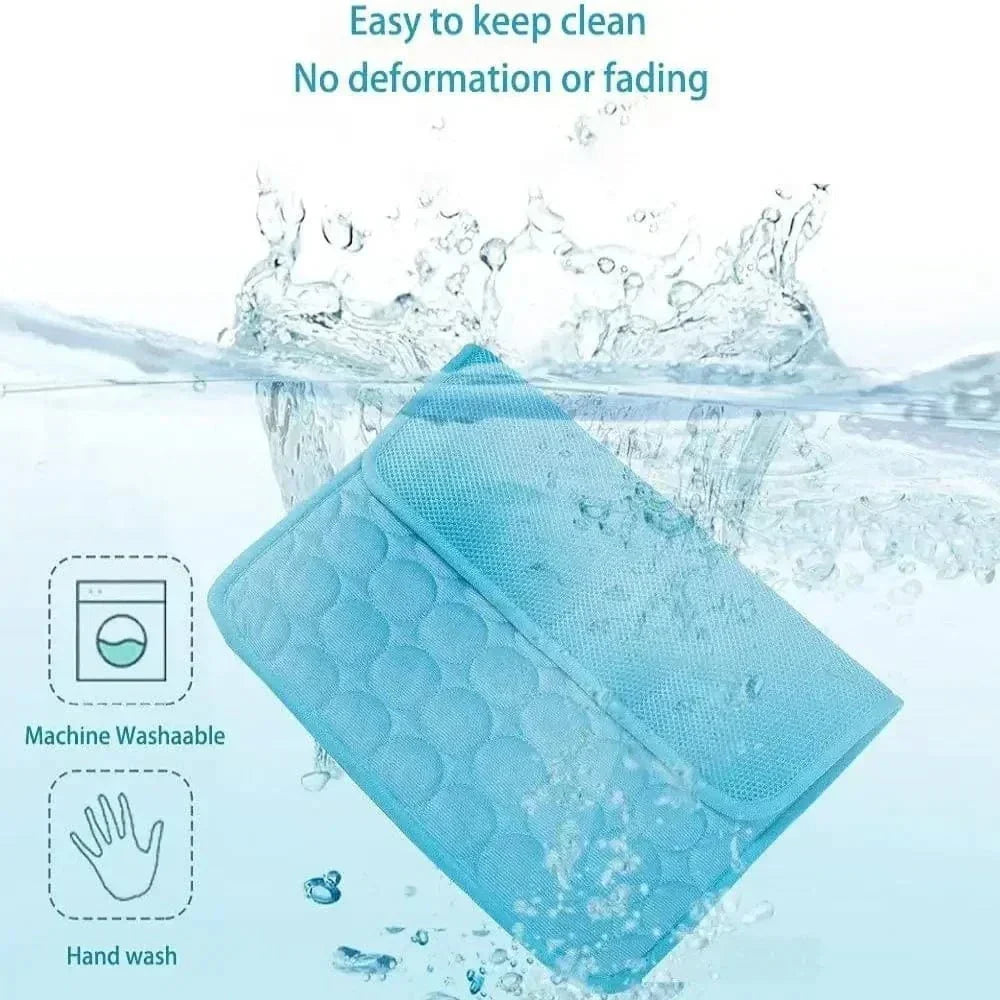 Dog Cooling Pad Ice Silk Fabric Self Cooling Gel Breathable Washable Summer Pet Mat for Dogs Cats Sofa Kennel Bed Comfortable La | Kalsten