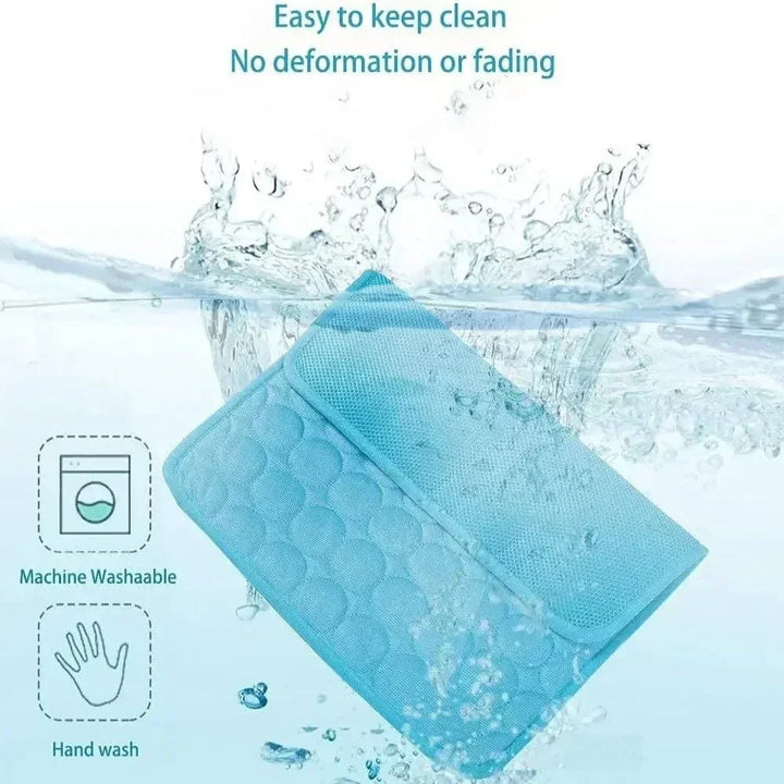 Dog Cooling Pad Ice Silk Fabric Self Cooling Gel Breathable Washable Summer Pet Mat for Dogs Cats Sofa Kennel Bed Comfortable La | Kalsten