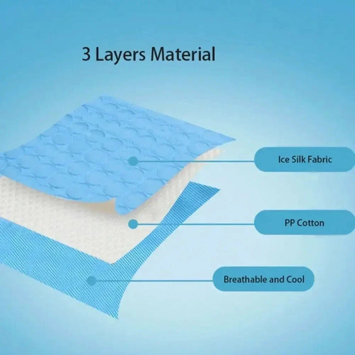 Dog Cooling Pad Ice Silk Fabric Self Cooling Gel Breathable Washable Summer Pet Mat for Dogs Cats Sofa Kennel Bed Comfortable La | Kalsten