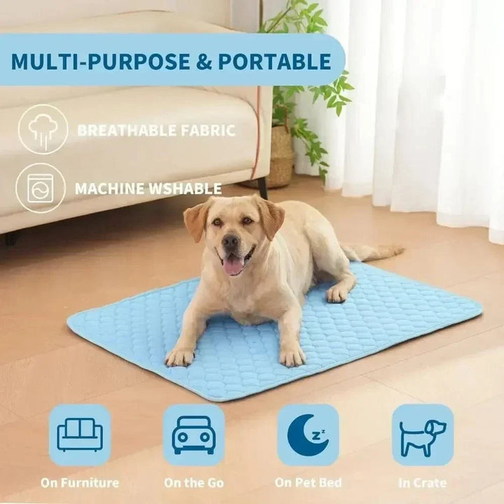 Dog Cooling Pad Ice Silk Fabric Self Cooling Gel Breathable Washable Summer Pet Mat for Dogs Cats Sofa Kennel Bed Comfortable La | Kalsten