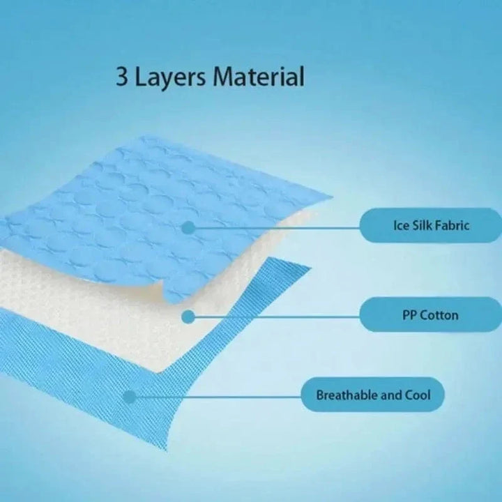 Dog Cooling Pad Ice Silk Fabric Self Cooling Gel Breathable Washable Summer Pet Mat for Dogs Cats Sofa Kennel Bed Comfortable La | Kalsten