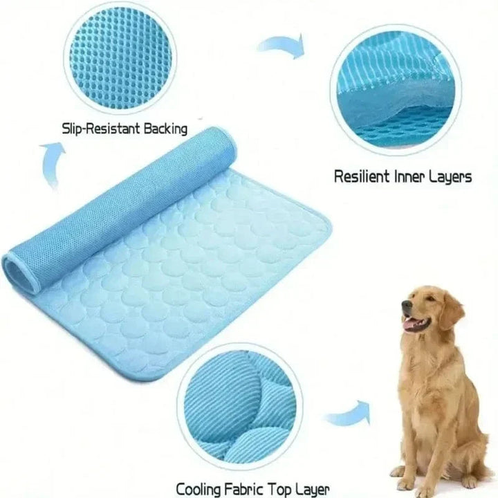Dog Cooling Pad Ice Silk Fabric Self Cooling Gel Breathable Washable Summer Pet Mat for Dogs Cats Sofa Kennel Bed Comfortable La | Kalsten