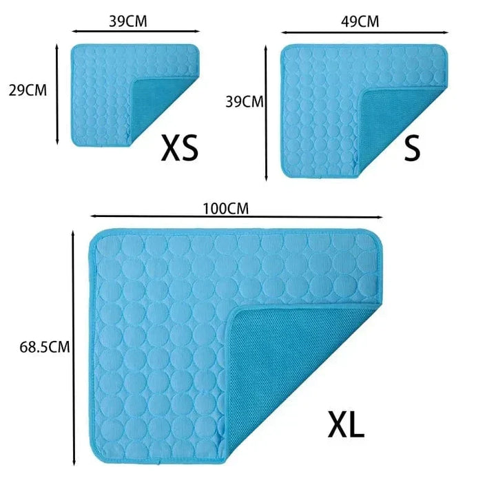Dog Cooling Pad Ice Silk Fabric Self Cooling Gel Breathable Washable Summer Pet Mat for Dogs Cats Sofa Kennel Bed Comfortable La | Kalsten