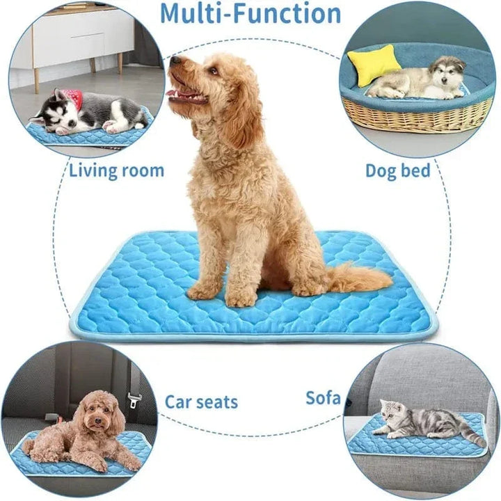 Dogs Self Cooling Mat Pet Cat Cooling Mat And Sleeping Pad For Pets Summer Cool Pads Blanket Washable Ice Silk Breathable Mat | Kalsten