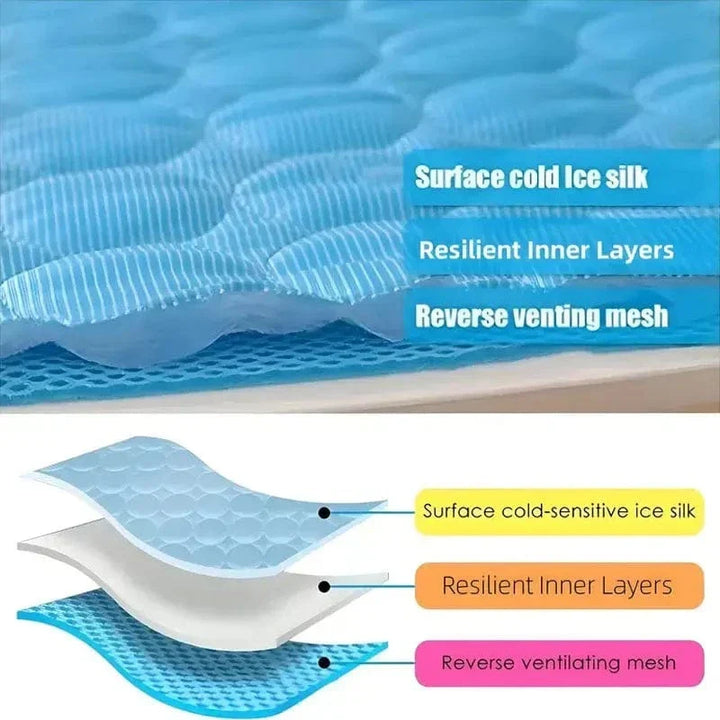 Dogs Self Cooling Mat Pet Cat Cooling Mat And Sleeping Pad For Pets Summer Cool Pads Blanket Washable Ice Silk Breathable Mat | Kalsten