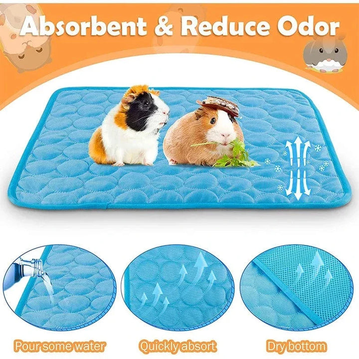 Guinea Pig Cage Liners Summer Small Animal Cooling Mat Breathable Hamster Pee Pad for Rabbit Cage Chinchilla Hedgehogs Pet Item | Kalsten