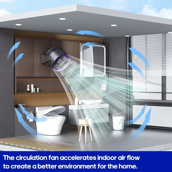 KINSCOTER Multifunctional Electric Fan Circulator Wireless Portable Home Quiet Ventilator Desktop Wall Ceiling Fan Air Cooler | Kalsten