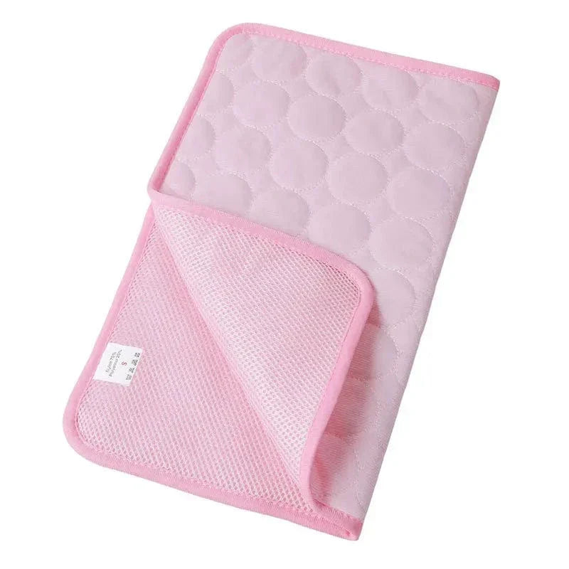 Planet Gates Gray / XL(102X70cm) / CHINA Dog Cooling Mat Summer Pad for Dogs Cat Blanket Breathable dog Bed Kennel Puppy Sleeping Sofa Cushion Dog Accessories