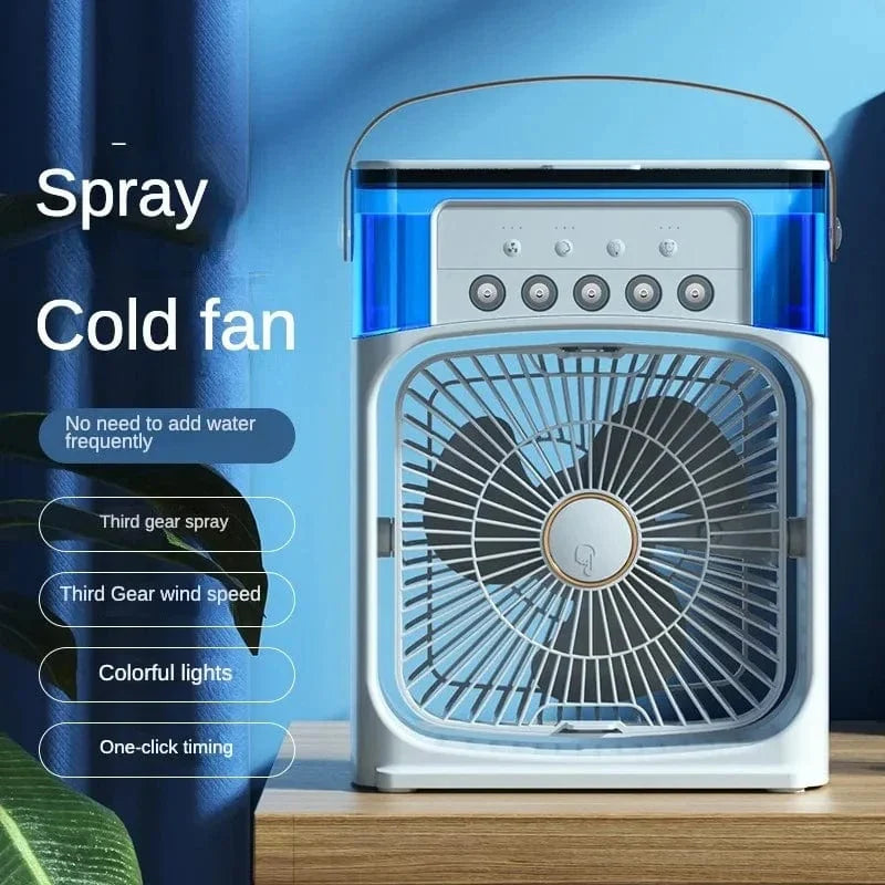 Portable Humidifier Fan Air Conditioner Household Small Air Cooler Hydrocooling Portable Air Adjustment For Office 3 Speed Fan | Kalsten