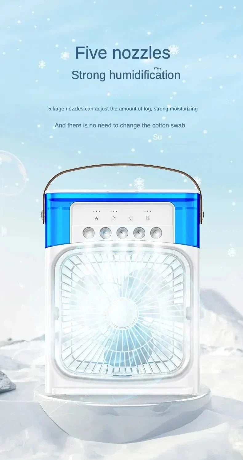 Portable Humidifier Fan Air Conditioner Household Small Air Cooler Hydrocooling Portable Air Adjustment For Office 3 Speed Fan | Kalsten