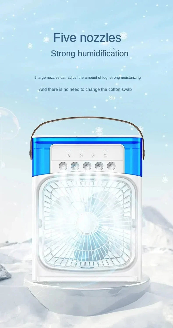 Portable Humidifier Fan Air Conditioner Household Small Air Cooler Hydrocooling Portable Air Adjustment For Office 3 Speed Fan | Kalsten