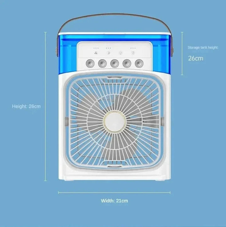 Portable Humidifier Fan Air Conditioner Household Small Air Cooler Hydrocooling Portable Air Adjustment For Office 3 Speed Fan | Kalsten