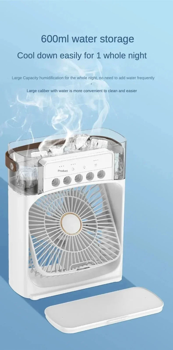 Portable Humidifier Fan Air Conditioner Household Small Air Cooler Hydrocooling Portable Air Adjustment For Office 3 Speed Fan | Kalsten