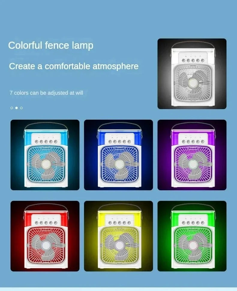 Portable Humidifier Fan Air Conditioner Household Small Air Cooler Hydrocooling Portable Air Adjustment For Office 3 Speed Fan | Kalsten