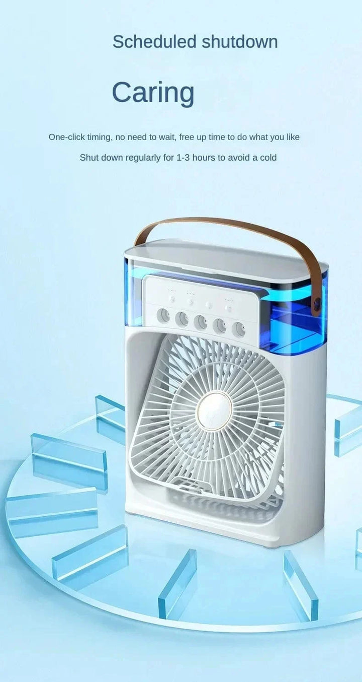Portable Humidifier Fan Air Conditioner Household Small Air Cooler Hydrocooling Portable Air Adjustment For Office 3 Speed Fan | Kalsten