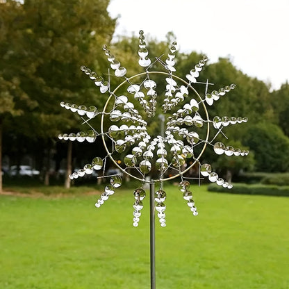 BowLift | 1 Piece Magical Metal Windmill, 3D Metal Outdoor Wind Chime for Yard and Garden, Unique Metal Kinetic Wind Sculptures & Wind Chime, Wind Catcher Metal Outdoor Lawn Terrace Decoration Wind Sculpture