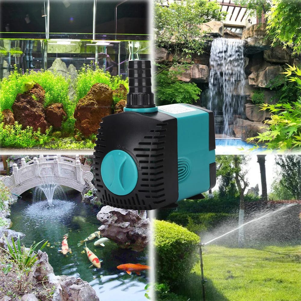 Ultra-Quiet 3-60W Submersible Water Fountain Pump Filter Fish Pond Aquarium Water Pump Tank Fountain EU US 220V-240V | Brehn