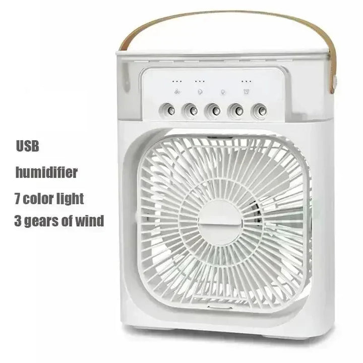 New 3 In 1 Fan Air Conditioner Household Mini Air Cooler LED Night Light Portable Humidifier Air Adjustment Fan Office Home Fan | Kalsten