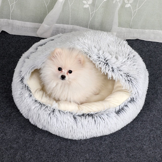 Cat Plush Cave Bed – Cozy Indoor Nest Kalsten