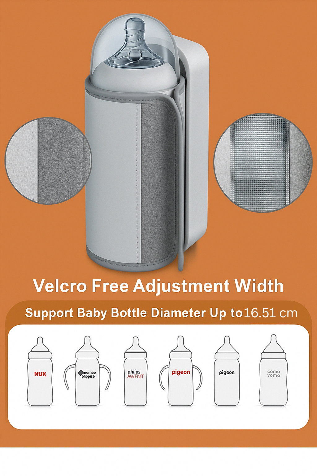 Kalsten | Portable Baby Bottle Warmer with Temperature Control - WarmEase