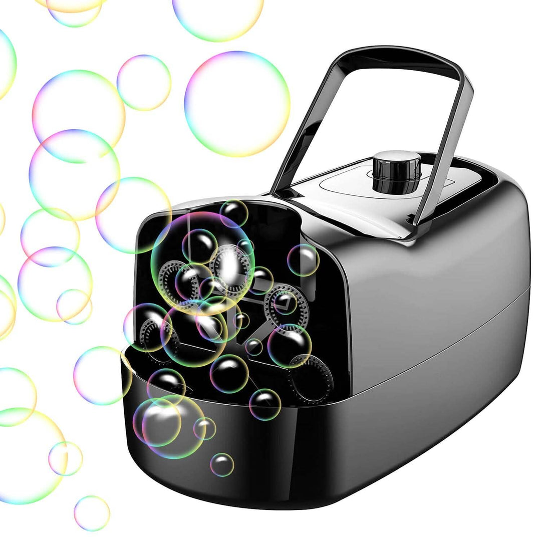 Kalsten | Portable Bubble Machine with 2 Speeds Hand Grip 3000-4000 Bubbles per Minute Plug-powered Battery-powered