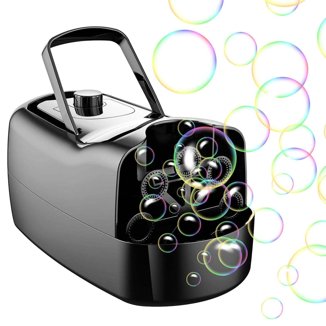 Kalsten | Portable Bubble Machine with 2 Speeds Hand Grip 3000-4000 Bubbles per Minute Plug-powered Battery-powered