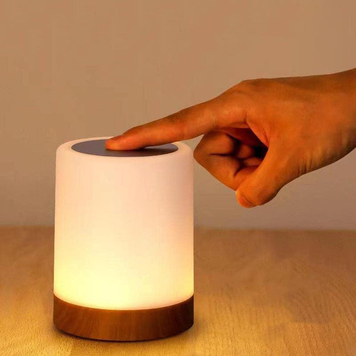 Wood Base Touch Control LED Table Lamp Kalsten