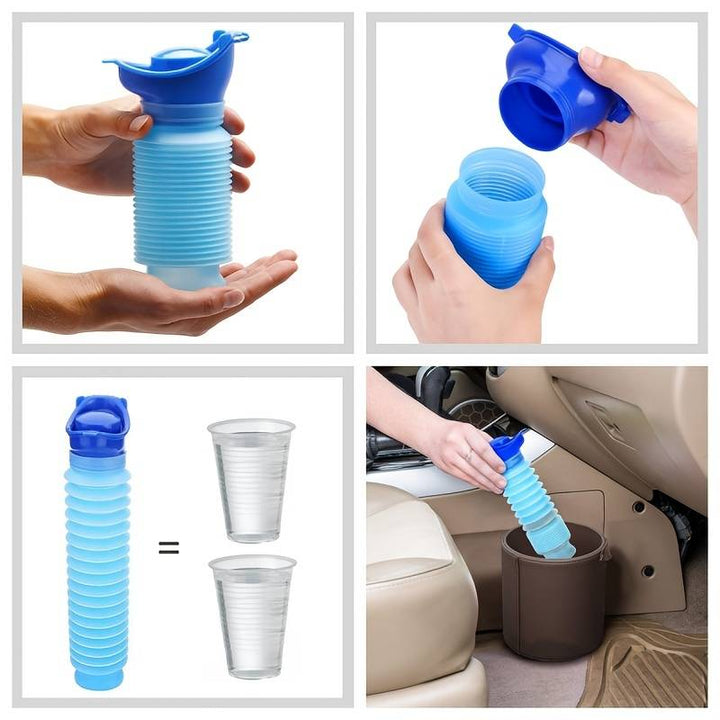 Kalsten | Mobile Urinal FlexRelief | Telescopic & Foldable | For Women & Children | 750 ml Capacity