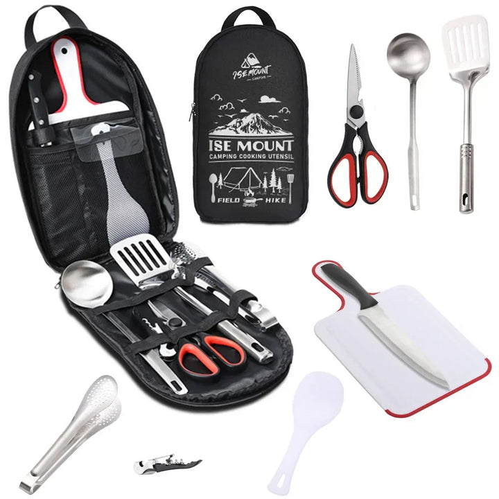 Portable stainless steel outdoor kitchen set - CampMate
