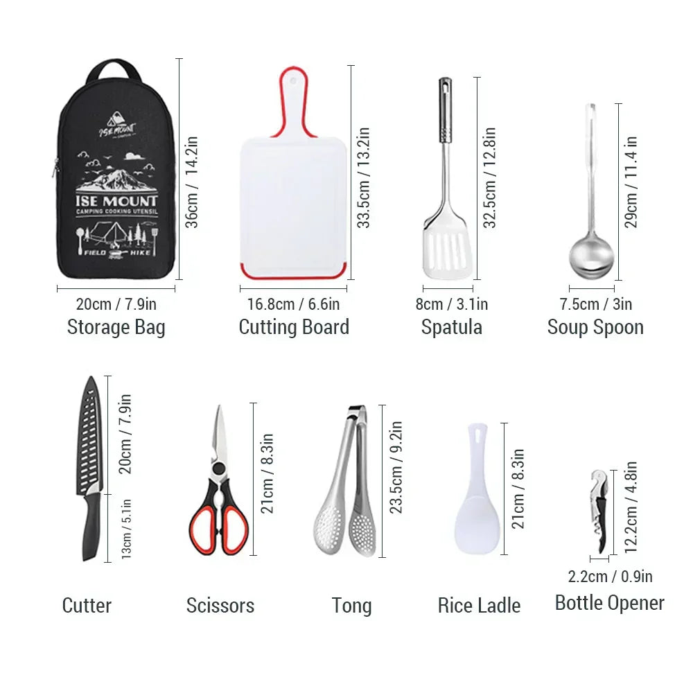 Portable stainless steel outdoor kitchen set - CampMate