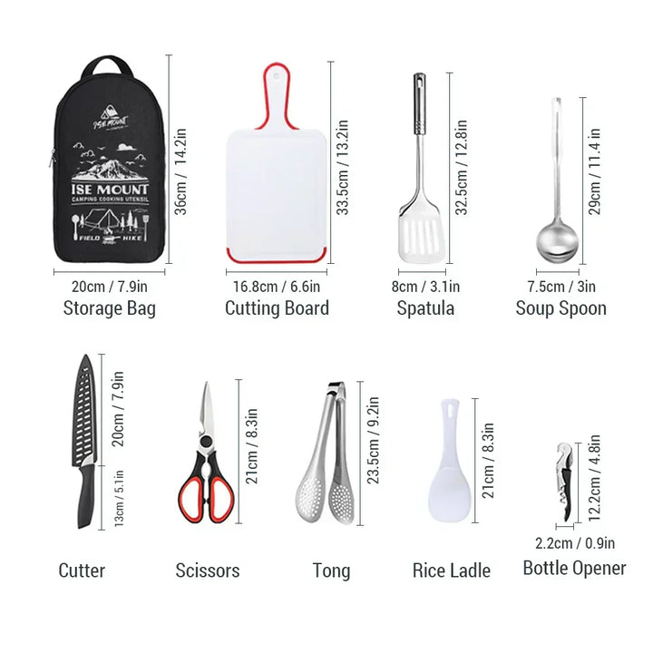 Portable stainless steel outdoor kitchen set - CampMate