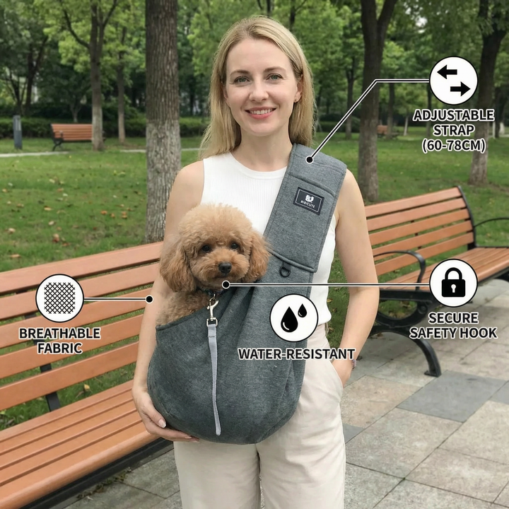 Portable Dog Shoulder Backpack – Breathable, Water-Resistant & Secure Kalsten