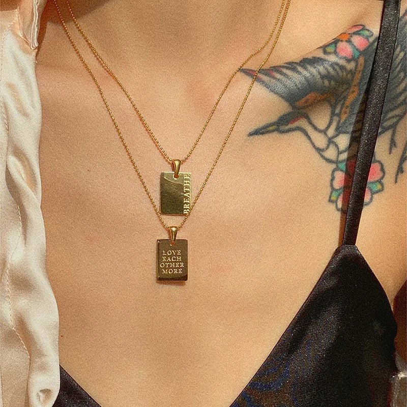 Kalsten | Positive Affirmation Engraved Necklaces