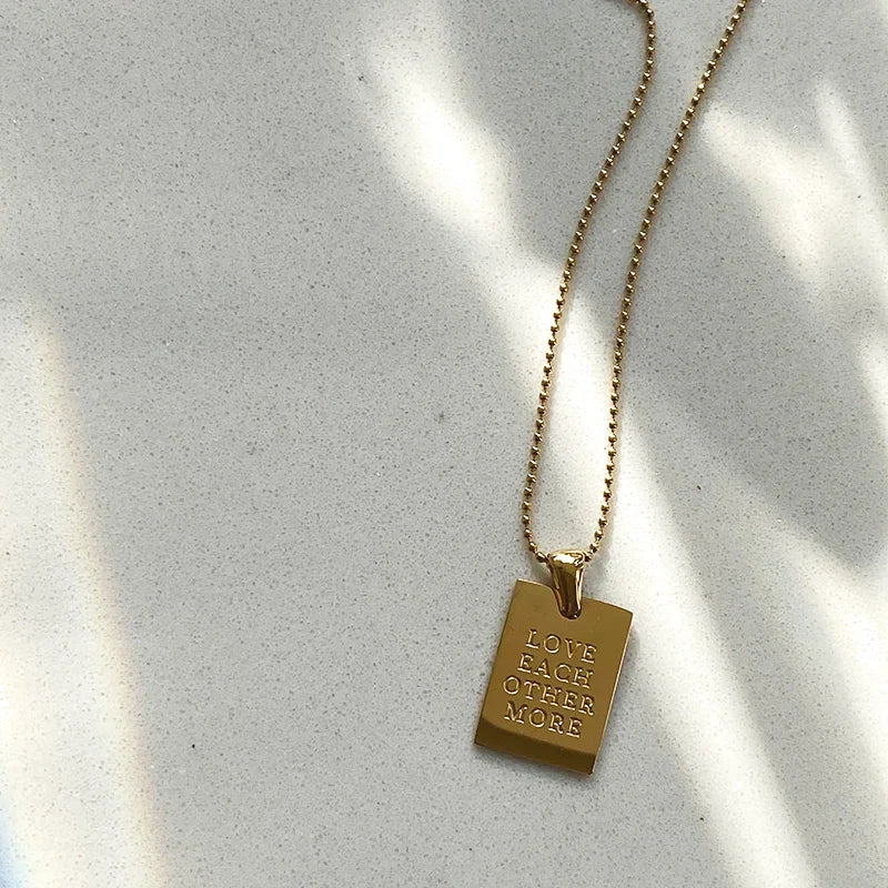 Kalsten | Positive Affirmation Engraved Necklaces