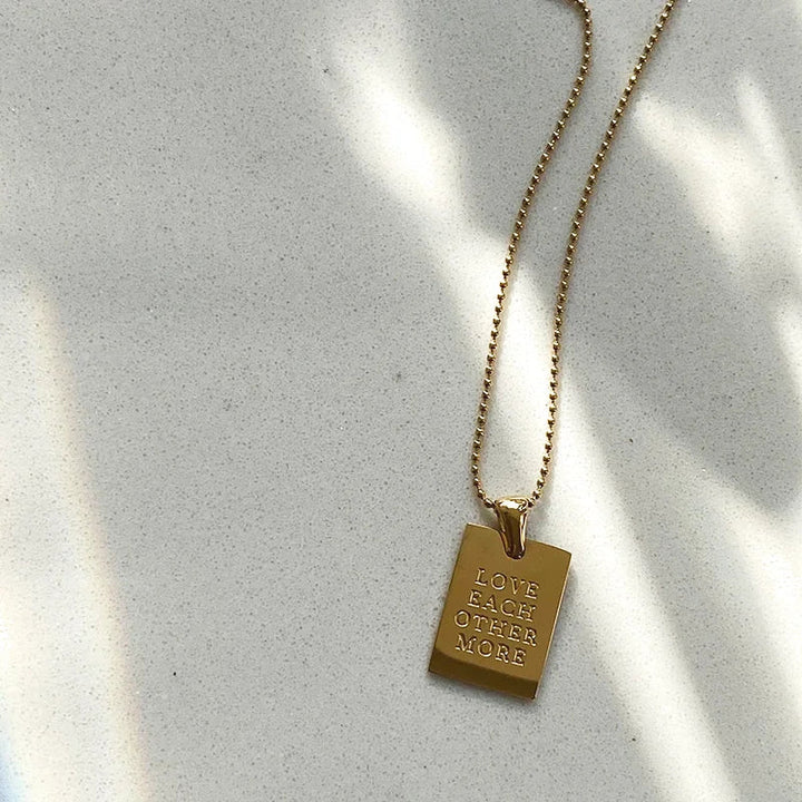 Kalsten | Positive Affirmation Engraved Necklaces