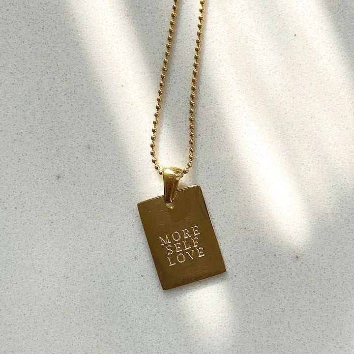 Kalsten | Positive Affirmation Engraved Necklaces