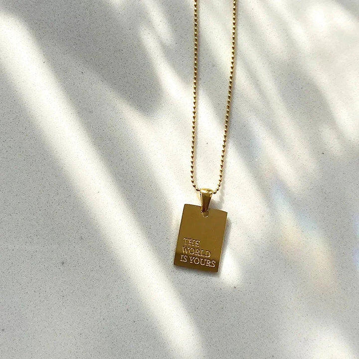 Kalsten | Positive Affirmation Engraved Necklaces