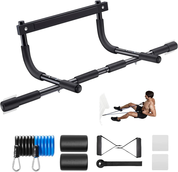Kalsten | PowerGrip Pull-Up Bar – Heavy Duty Doorway Chin-Up Bar – 200 kg Capacity – Multi-Grip for Full Upper Body Workout