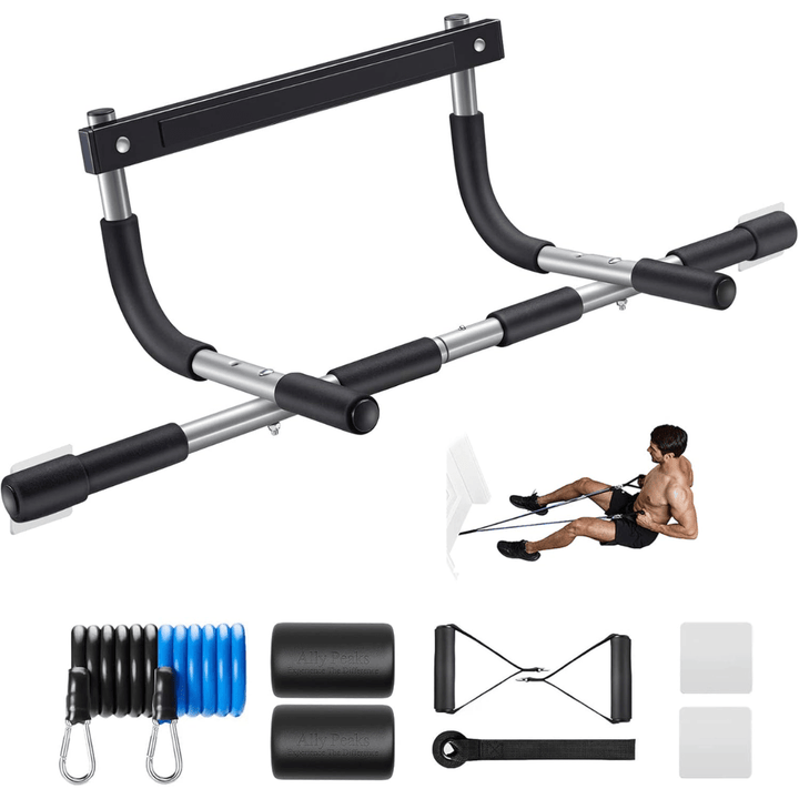 Kalsten | PowerGrip Pull-Up Bar – Heavy Duty Doorway Chin-Up Bar – 200 kg Capacity – Multi-Grip for Full Upper Body Workout