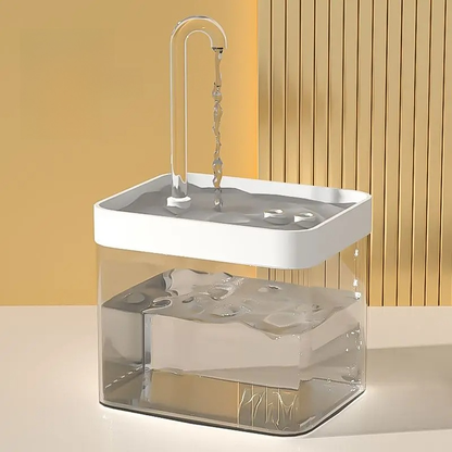 Skanto | Ultra-Quiet Pet Water Fountain with Intelligent Filtration - 1,5 l Stainless Steel