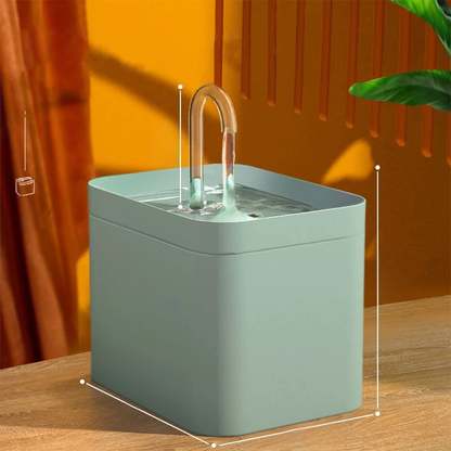 Brehn | Ultra-quiet Pet Water Fountain with Smart Filtration - 1.5 L Stainless Steel