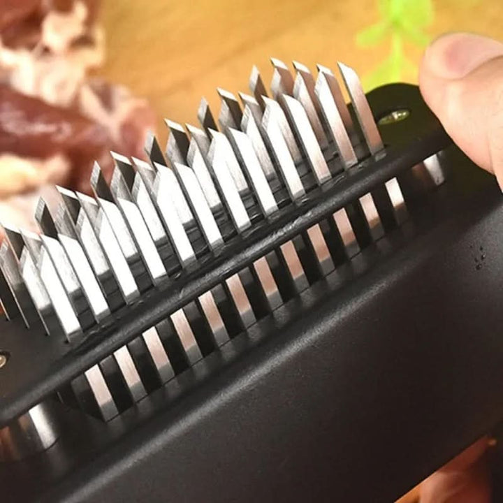 Kalsten | Meat Tenderizer with 48 Stainless Steel Blades – Easy & Safe Use