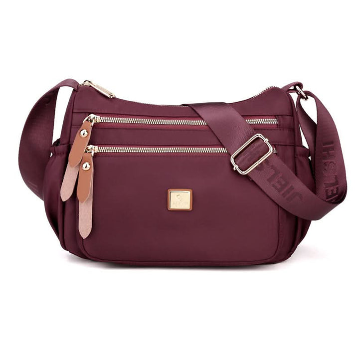 Kalsten | Lightweight Nylon Shoulder Bag with Pockets