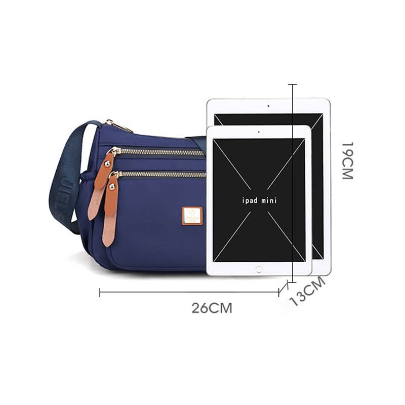 Kalsten | Lightweight Nylon Shoulder Bag with Pockets