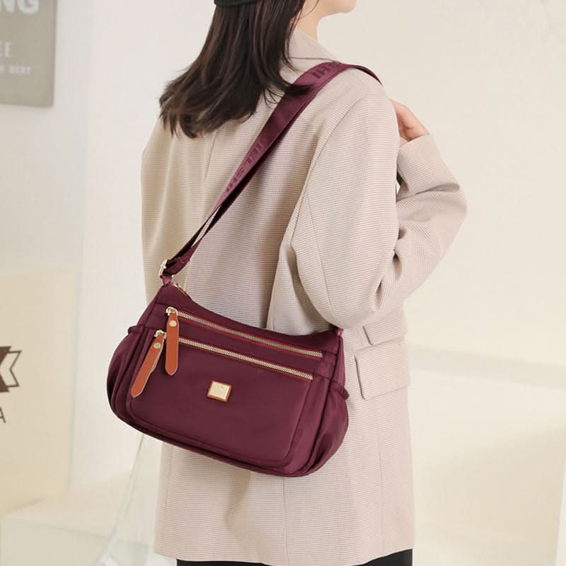 Kalsten | Lightweight Nylon Shoulder Bag with Pockets