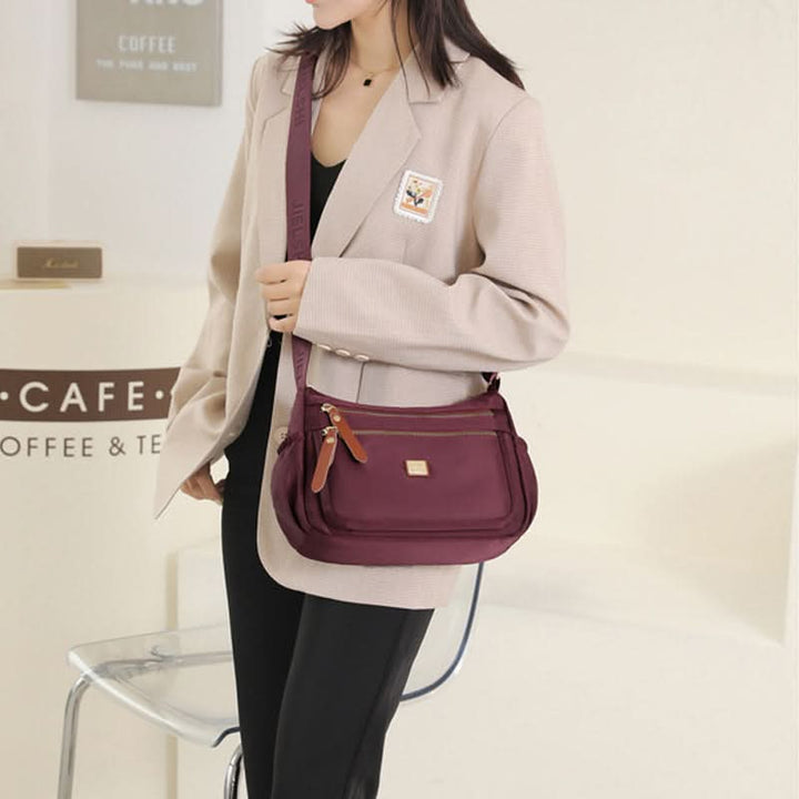 Kalsten | Lightweight Nylon Shoulder Bag with Pockets