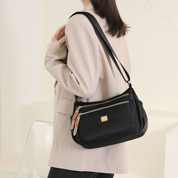 Kalsten | Lightweight Nylon Shoulder Bag with Pockets