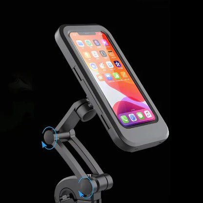 SafeRide Waterproof Phone Holder – 360° Rotatable for Bicycle and Rainy Weather | Karnz