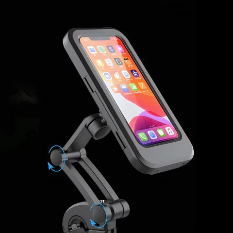 Kalsten | SafeRide Waterproof Smartphone Holder – 360° Rotating for Bike and Rain Weather