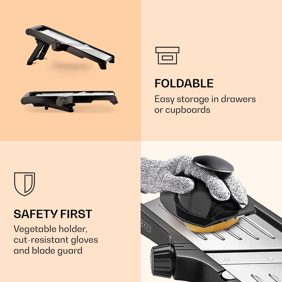 Kalsten | Premium food slicer with cut-resistant gloves